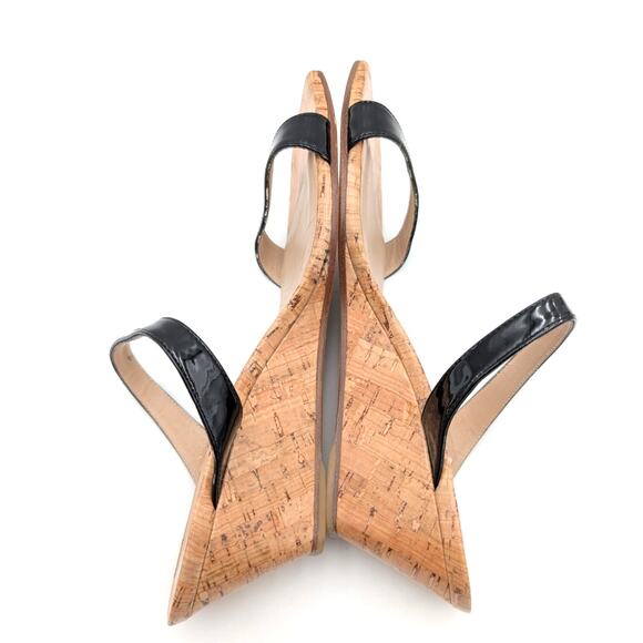 Stuart Weitzman Aleena Wedge Slide Sandal Women's Black Size US9.5 EU40 - Picture 7 of 11